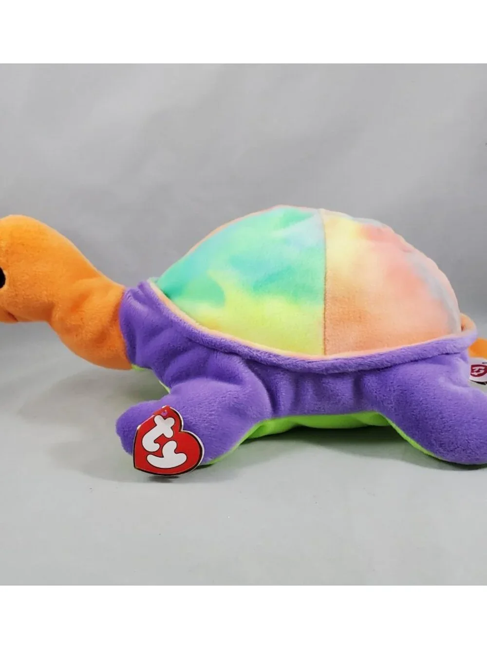 Ty Pillow Pals SNAP the Turtle Plush Tie-Dye Shell Orange Head Vintage 1998